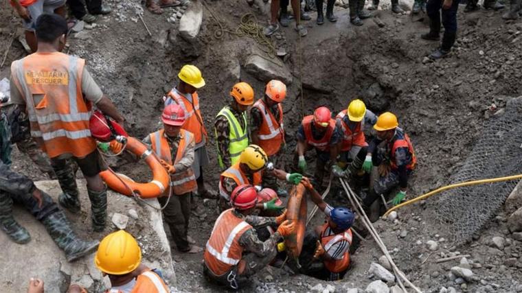 Two hydropower workers rescued from debris in Nepal