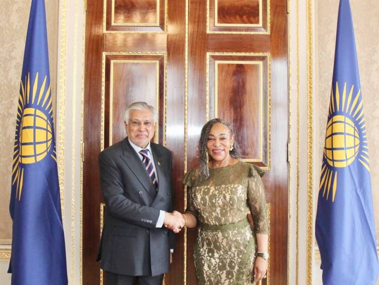 DPM briefs Commonwealth Secretary-General on Pakistan’s role in brokering US-Iran peace deal, recent developments in ME