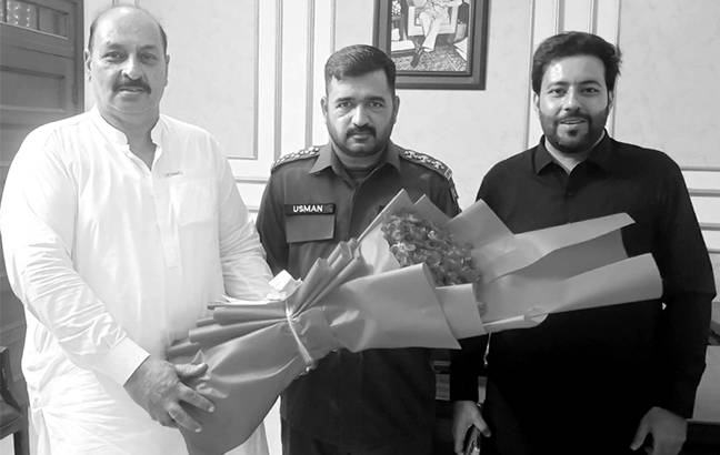 انسپکٹرکے عہدے پرترقی پانیوالے عثمان خان تھانہ قطبال کے ایس ایچ اوتعینات